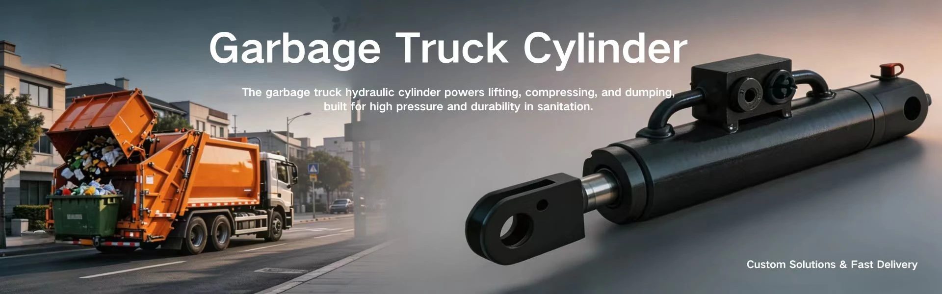 Cylindre de camion à ordures