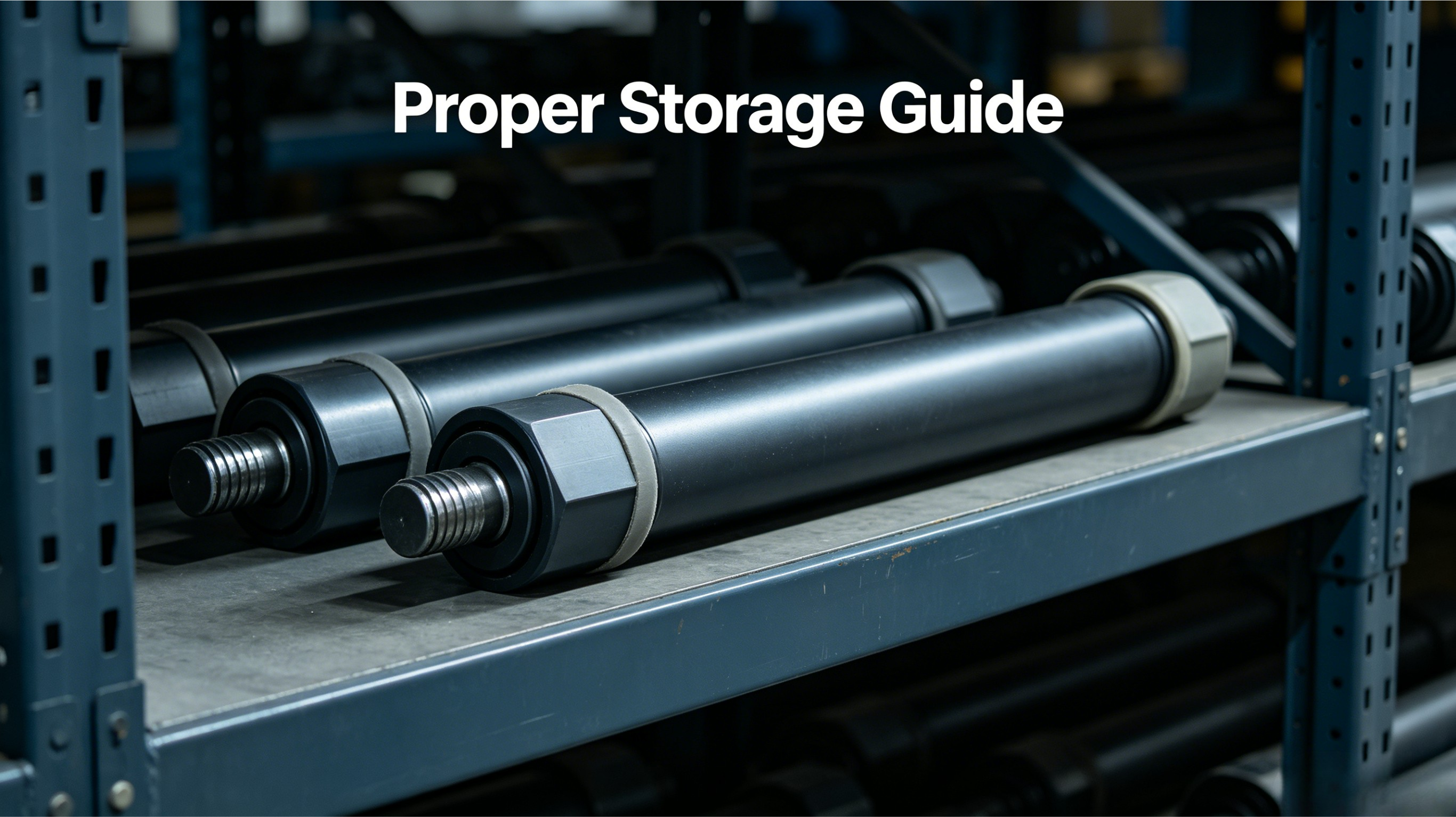 Guide pratique : Exigences de base pour le stockage des vérins hydrauliques