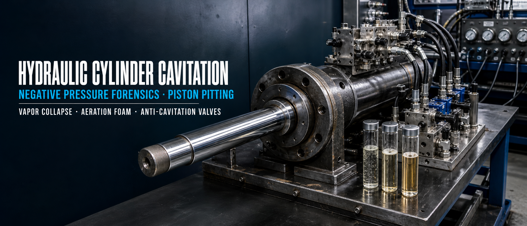 Cavitation et aération des cylindres hydrauliques : Atelier d'investigation scientifique sur la pression négative et les piqûres de pistons