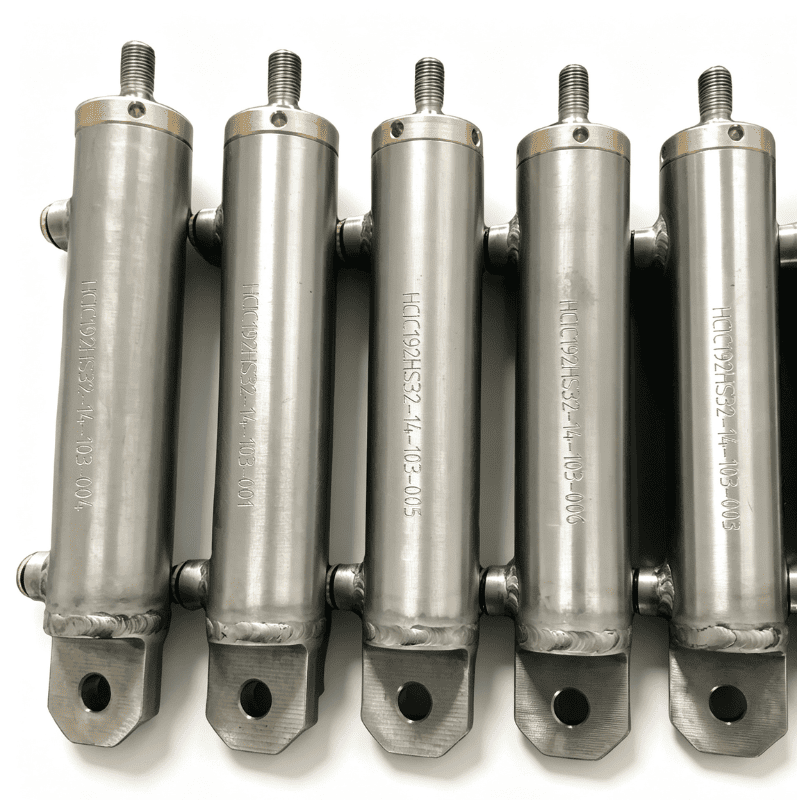 Cylindre hydraulique en acier inoxydable 316L