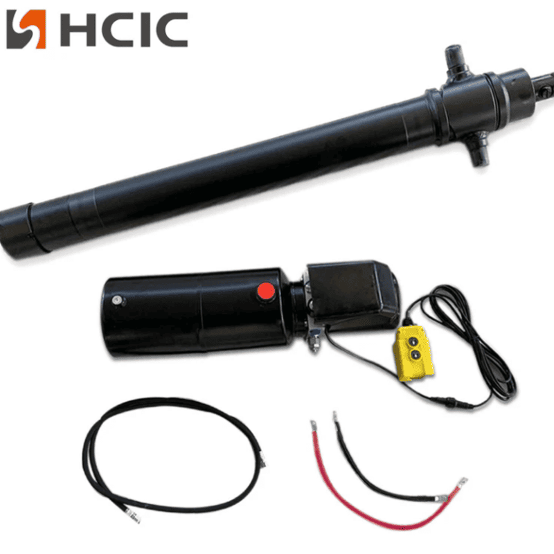 Cylindre hydraulique de remorque 4TG-E90-1000 + unité de puissance personnalisée Combo