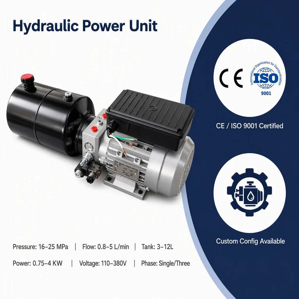 Unité de puissance hydraulique CC