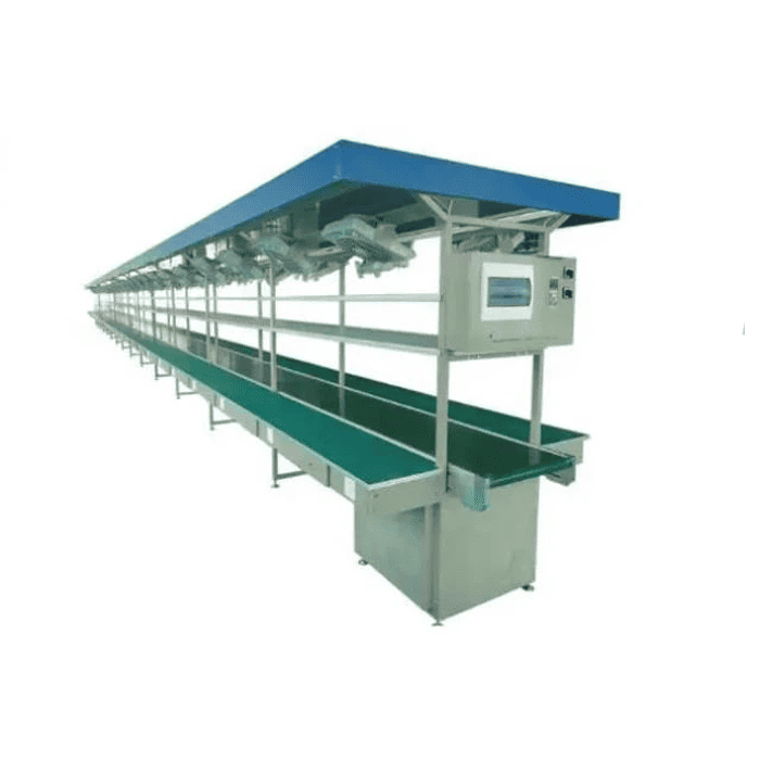 Ligne d'assemblage de pièces électroniques