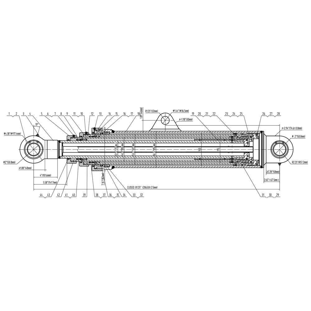 Cylindre d'éjection de paquets